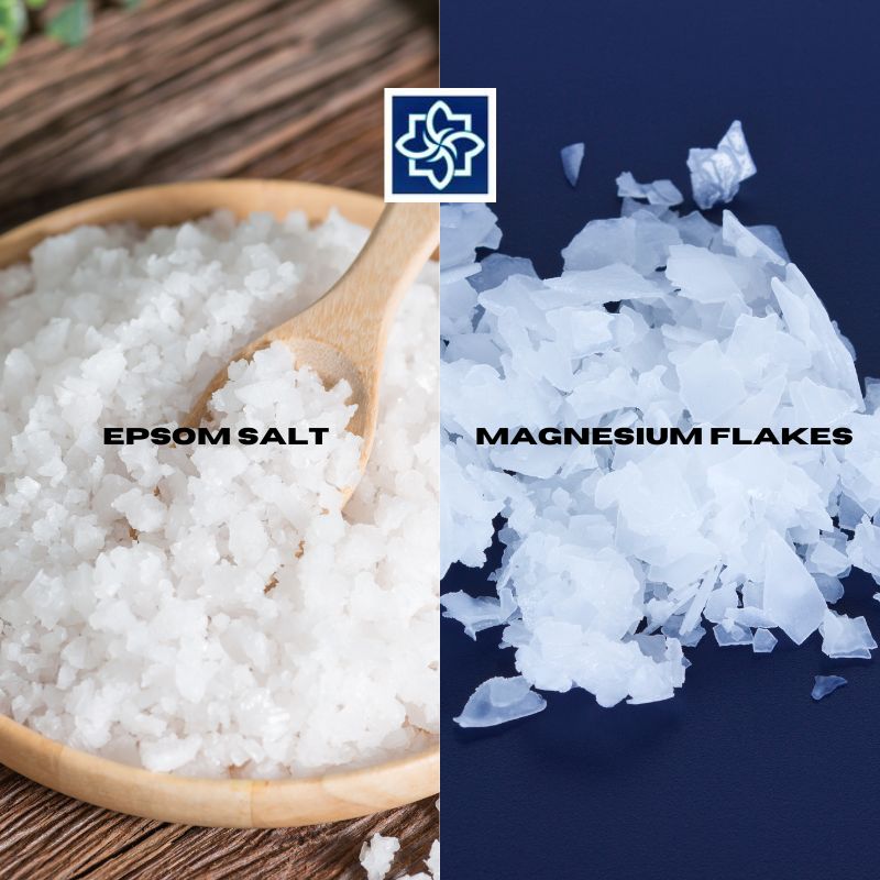 Comparison of Epsom Salt and Magnesium Flakes for wellness and bath use in South Africa – natural muscle recovery and magnesium absorption solutions