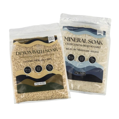 Detox & Mineral Bath Soak Bundle - Healing Salt Therapy