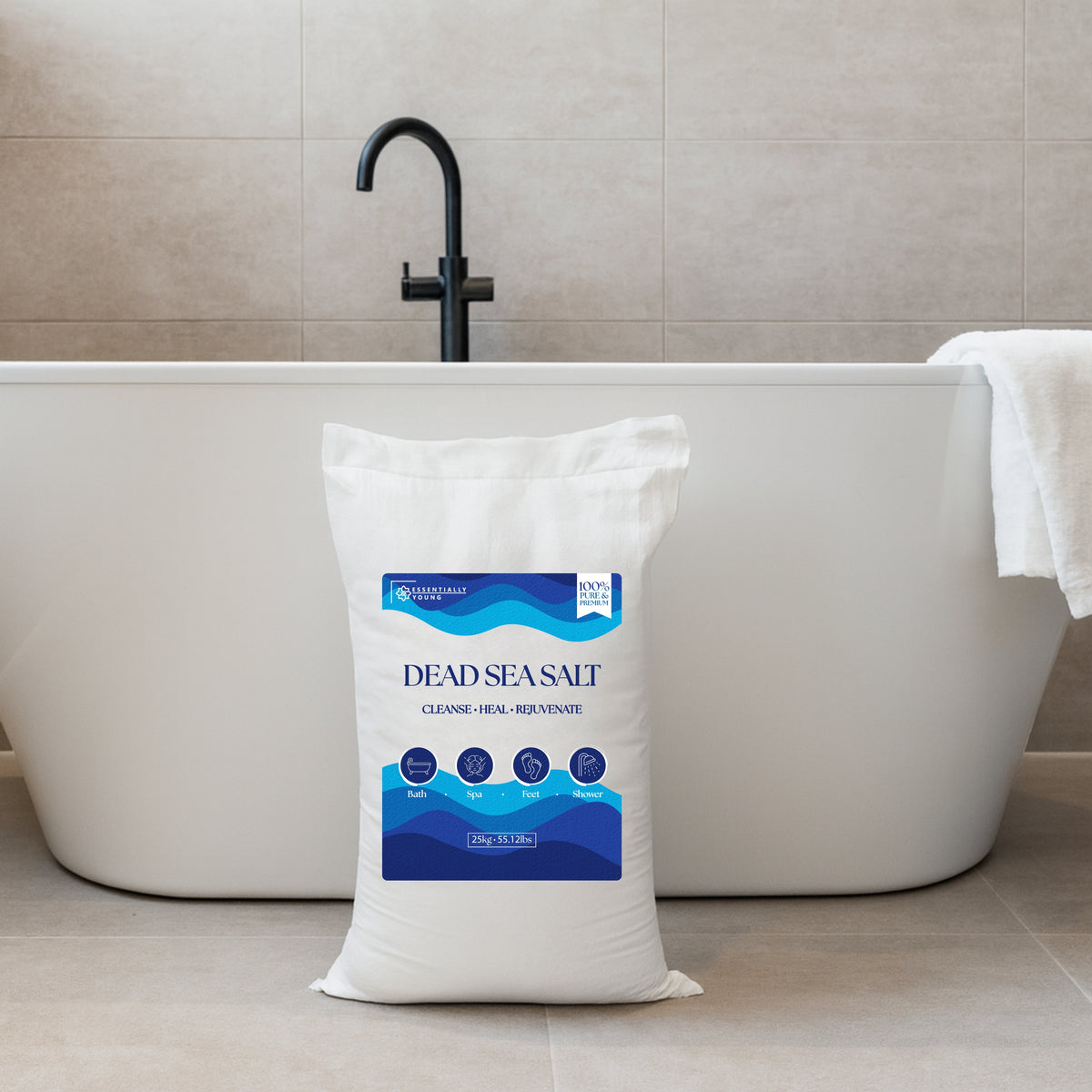 Bulk Dead Sea Salt Coarse - Natural Mineral Bath Salt | 25Kg-Imported from Jordan