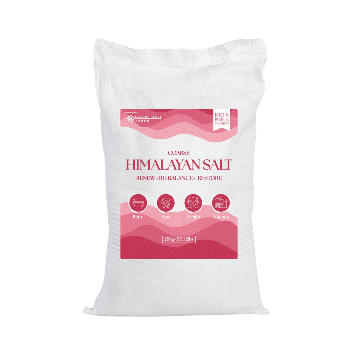Bulk Himalayan Pink Salt Coarse - Natural Mineral Salt | 25Kg