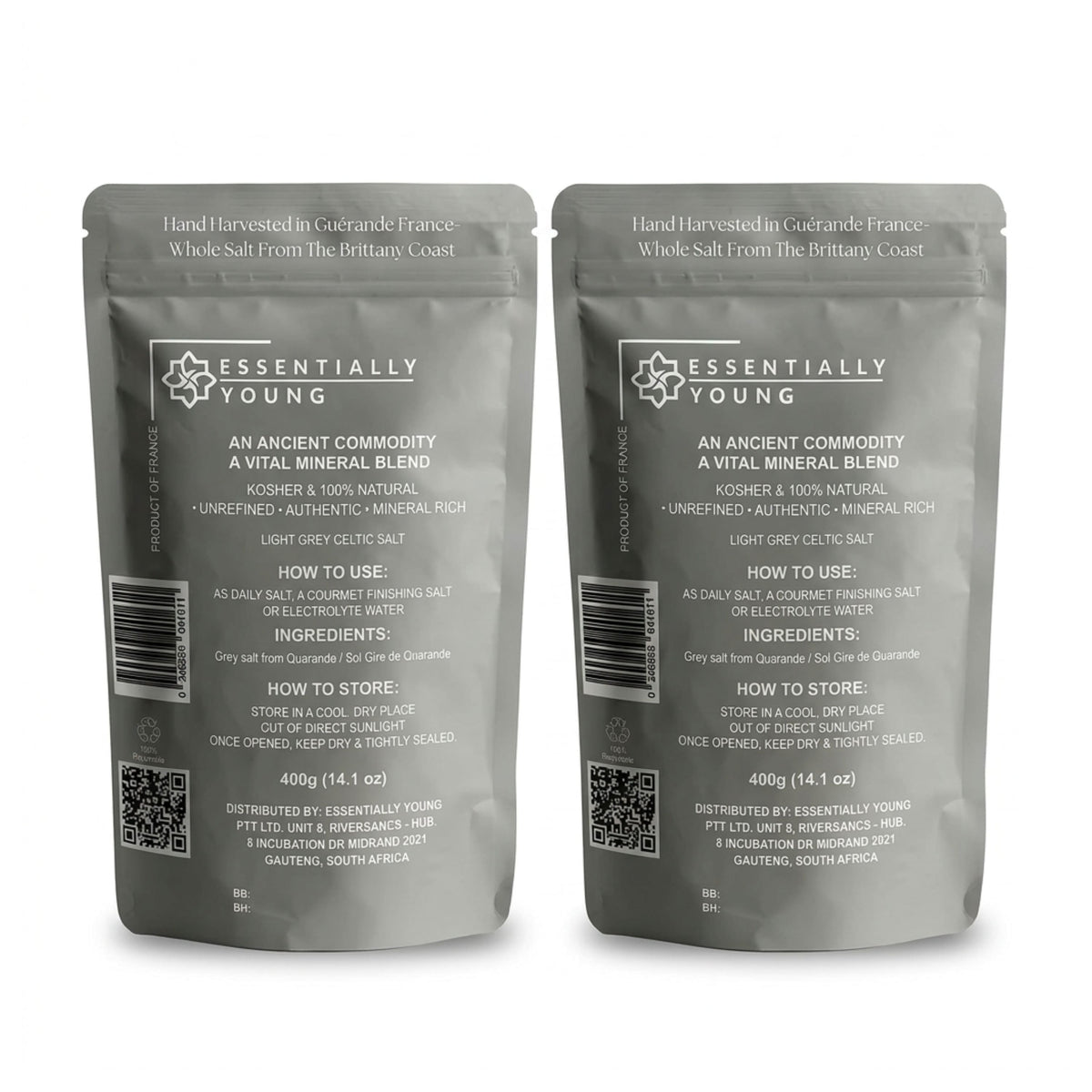 Celtic Sea Salt Bundle – Coarse & Fine 2 x 400g