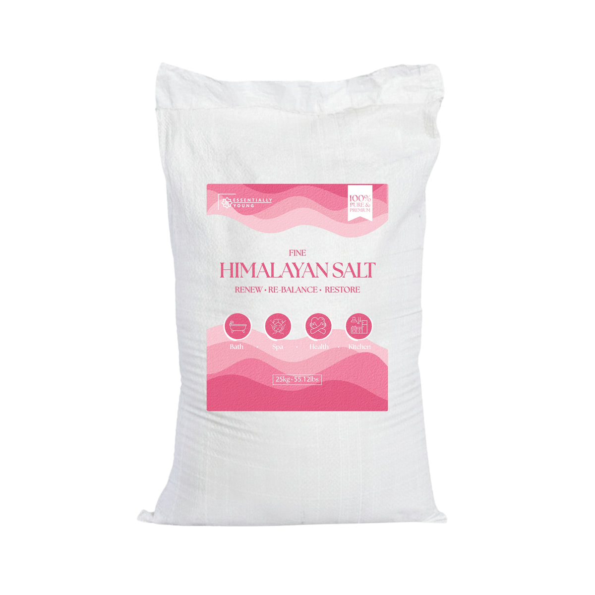 Bulk Himalayan Pink Salt Fine - Natural Mineral Salt | 25Kg