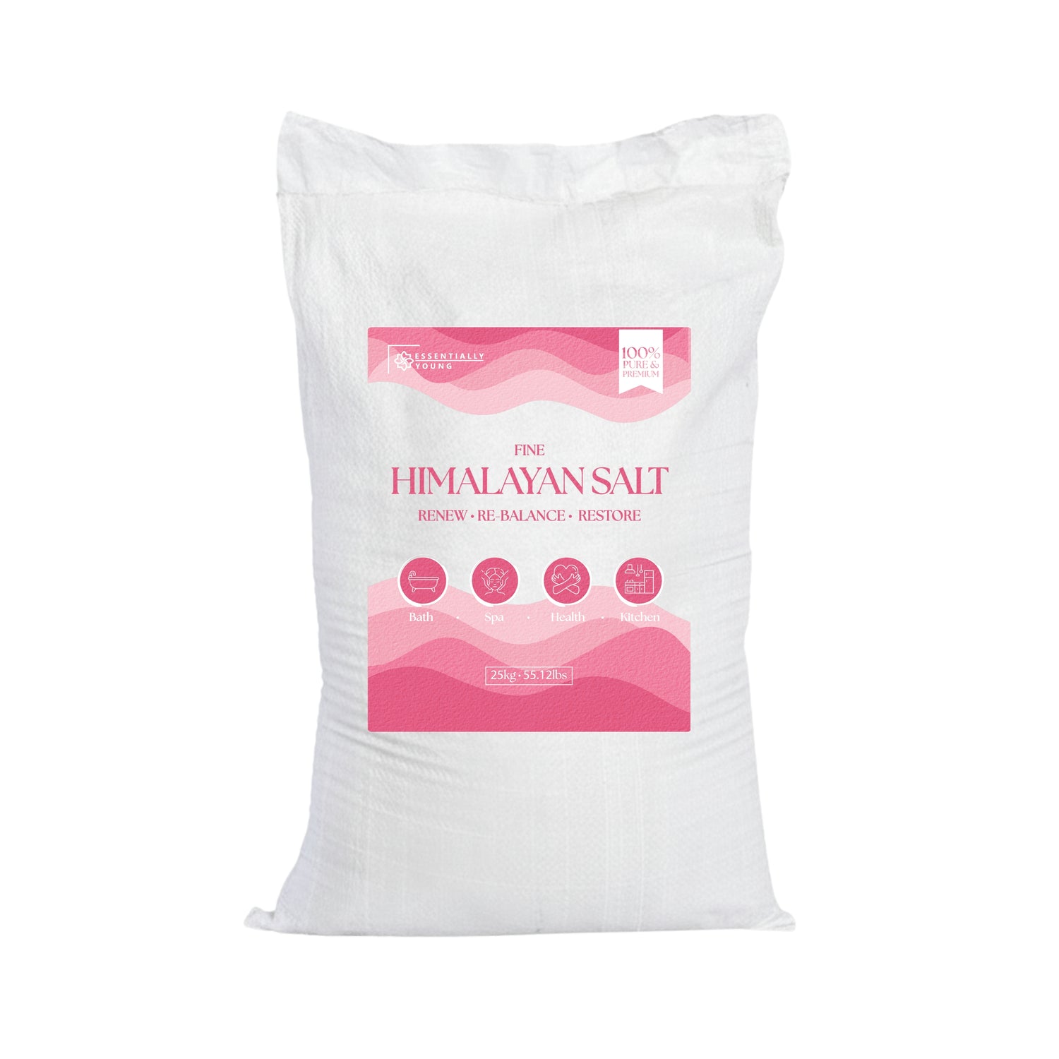 Bulk Himalayan Pink Salt Fine - Natural Mineral Salt | 25Kg