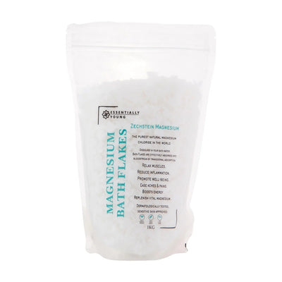 Magnesium Chloride Bath Flakes 1kg | ZECHSTEIN-Imported from the Netherlands-On promotion 50% off add 50 in discount tab to receive this months deal