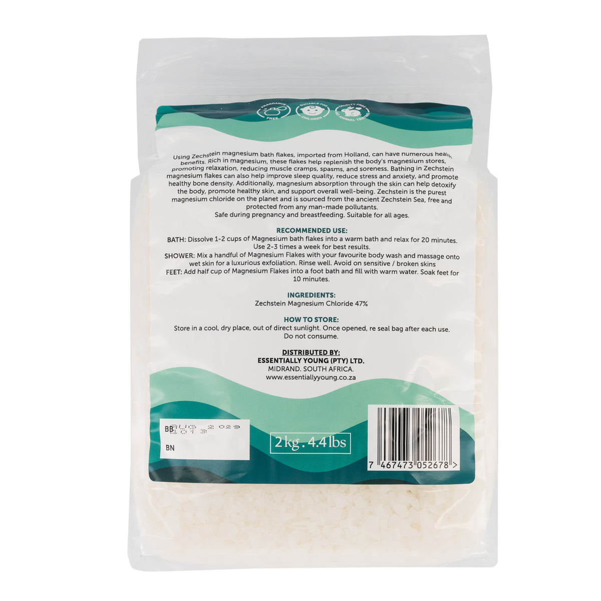 Magnesium Bath Flakes - Muscle Recovery, Detox, Sleep Aid | 2Kg