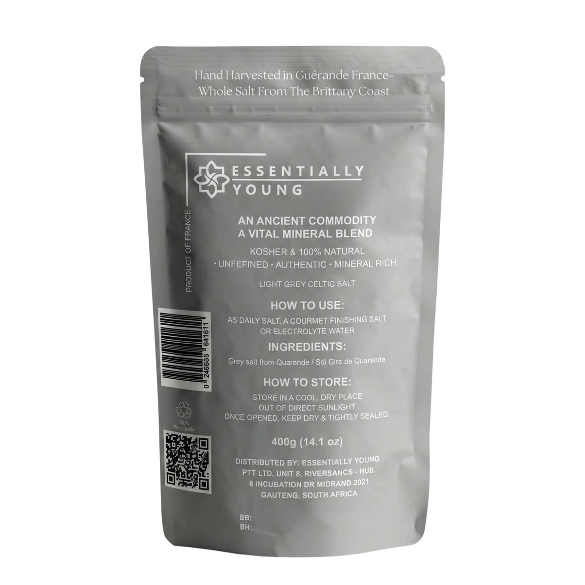 Celtic Sea Salt Fine - Natural Gourmet Mineral Salt | 400g