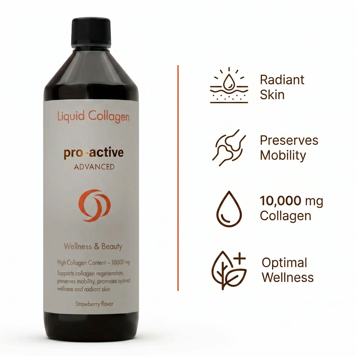 Liquid Collagen Advanced 10,000mg – 600ml | Pro-Active