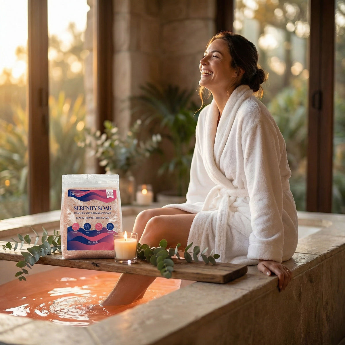 Serenity Bath Soak. Blend of Dead Sea Salt & Himalayan. 2kg
