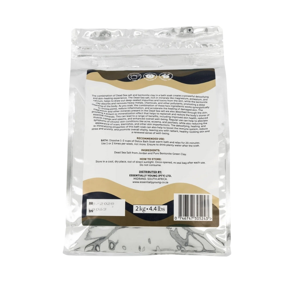 Detox Bath Soak | Dead Sea Salt & Bentonite Clay for Skin | 2kg