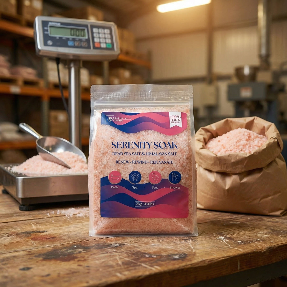 Serenity Bath Soak. Blend of Dead Sea Salt & Himalayan. 2kg