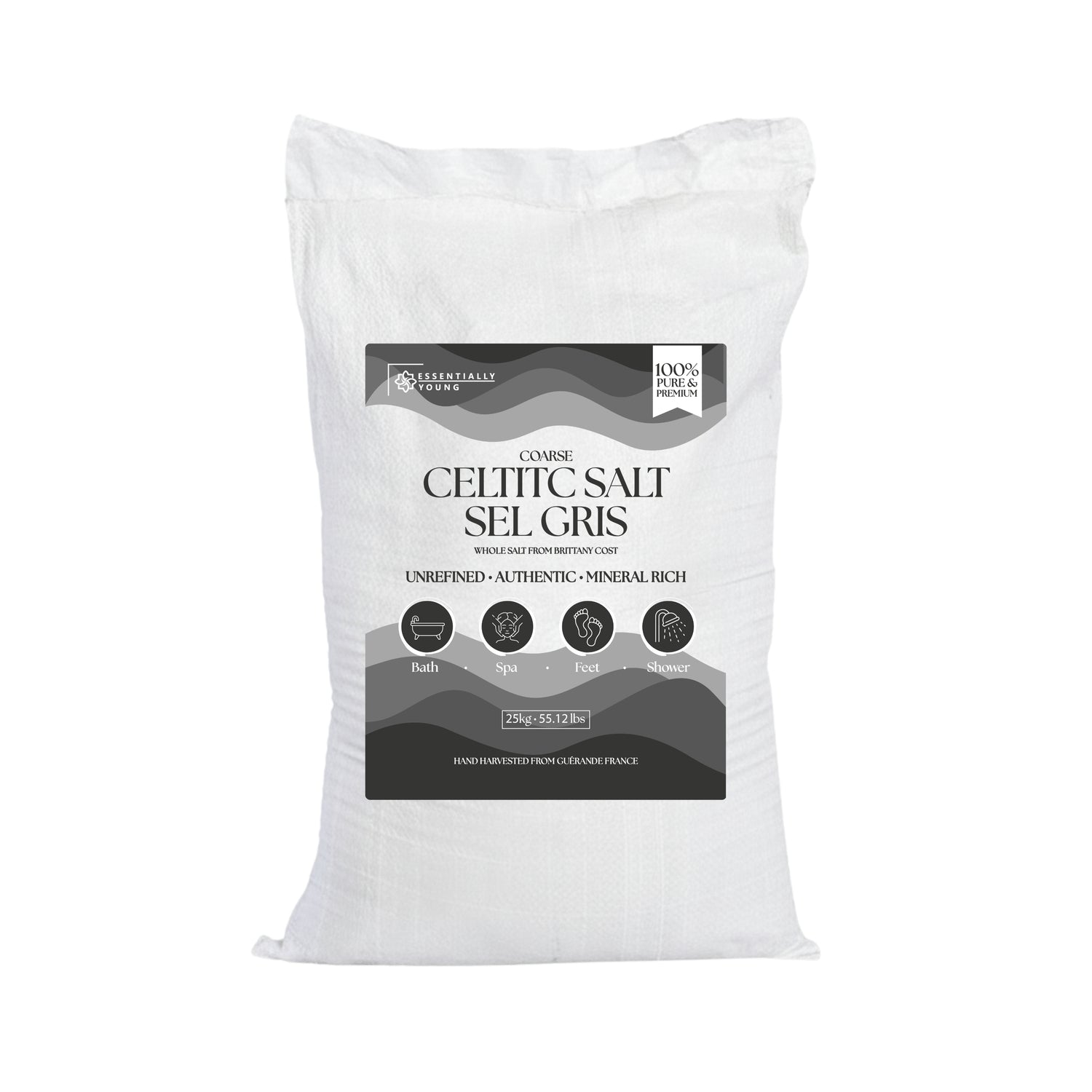 Bulk Celtic Sea Salt Coarse - Natural Mineral-Rich Salt | 25Kg