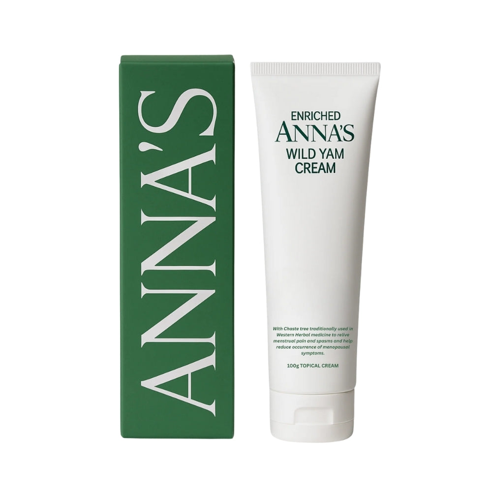 Menstrual & Menopause Relief Cream - Wild Yam, Herbal Extracts | ANNA'S