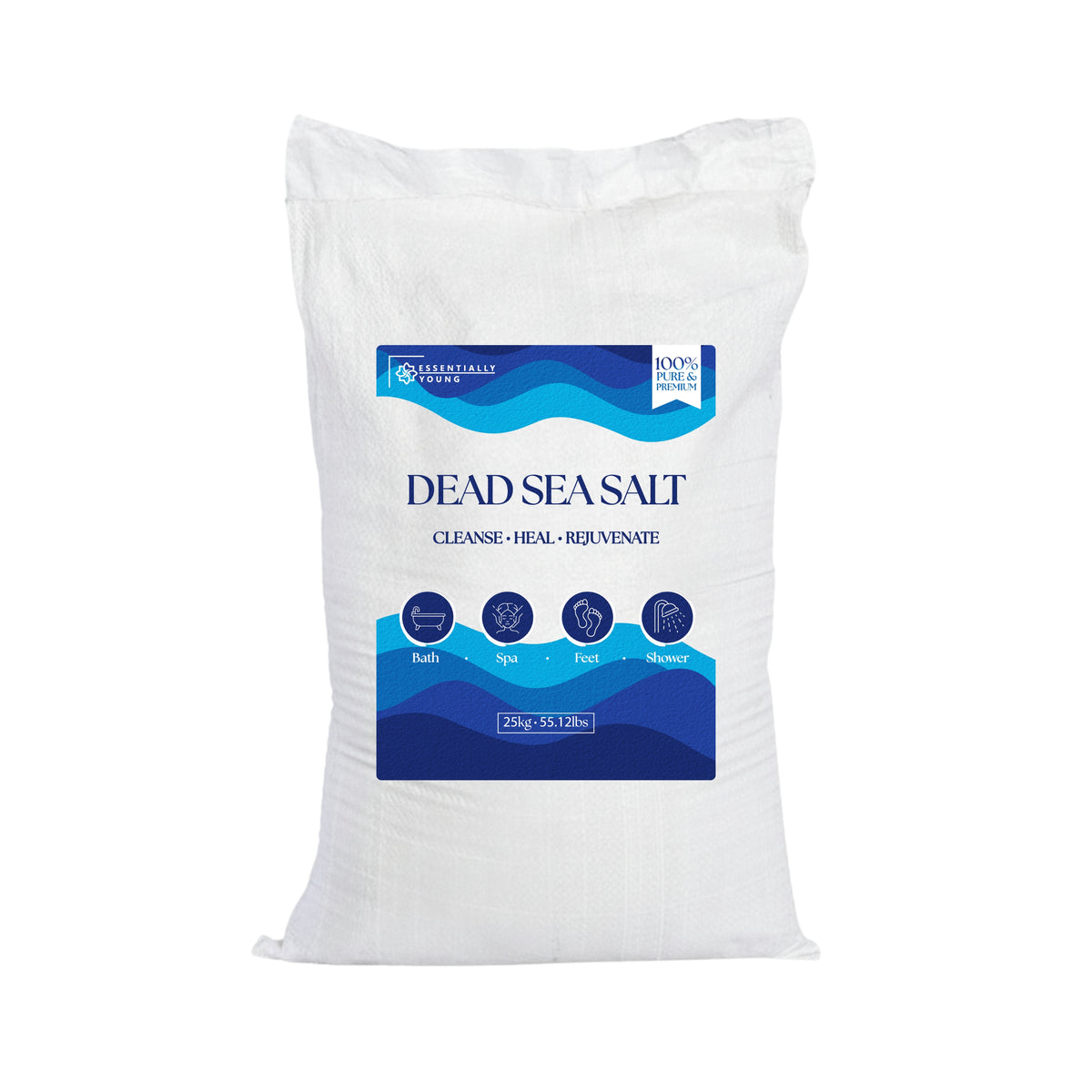 Bulk Dead Sea Salt Coarse - Natural Mineral Bath Salt | 25Kg-Imported from Jordan