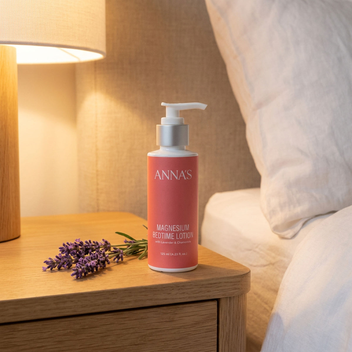 ANNA'S Magnesium Bedtime Lotion 125ml – Lavender & Chamomile