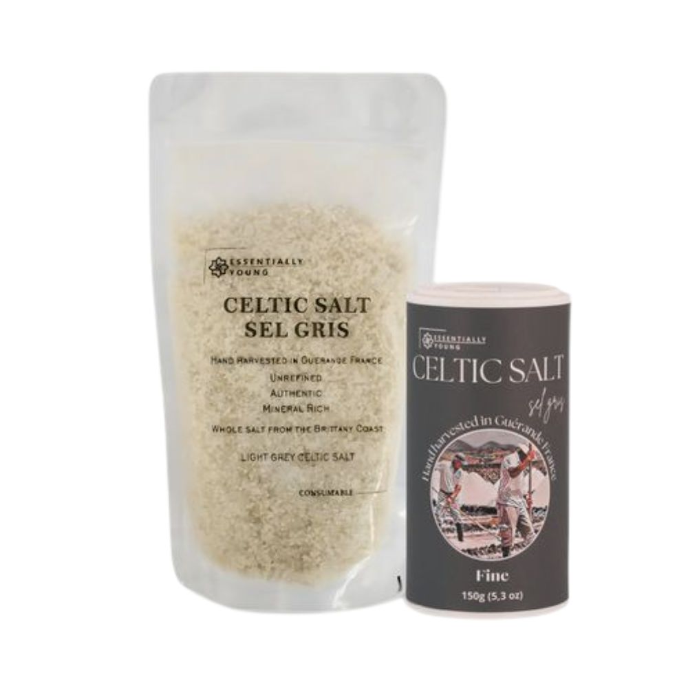 Celtic Salt Sel Gris Bundle - 400g Packet & 150g Shaker