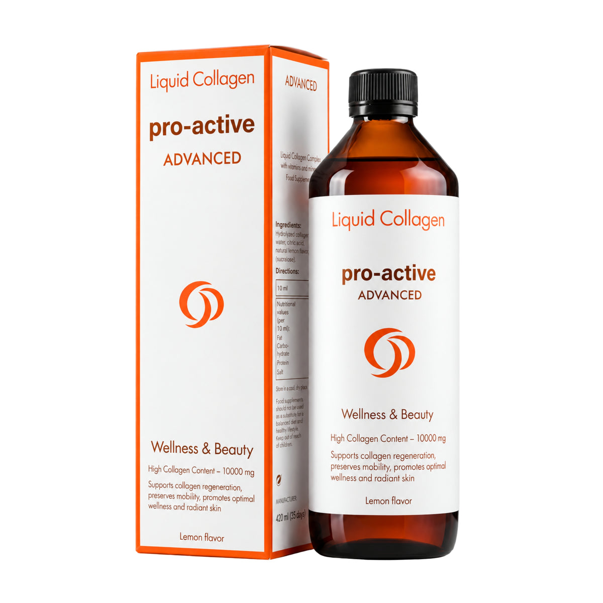 Liquid Collagen Advanced 10,000mg – 600ml | Pro-Active