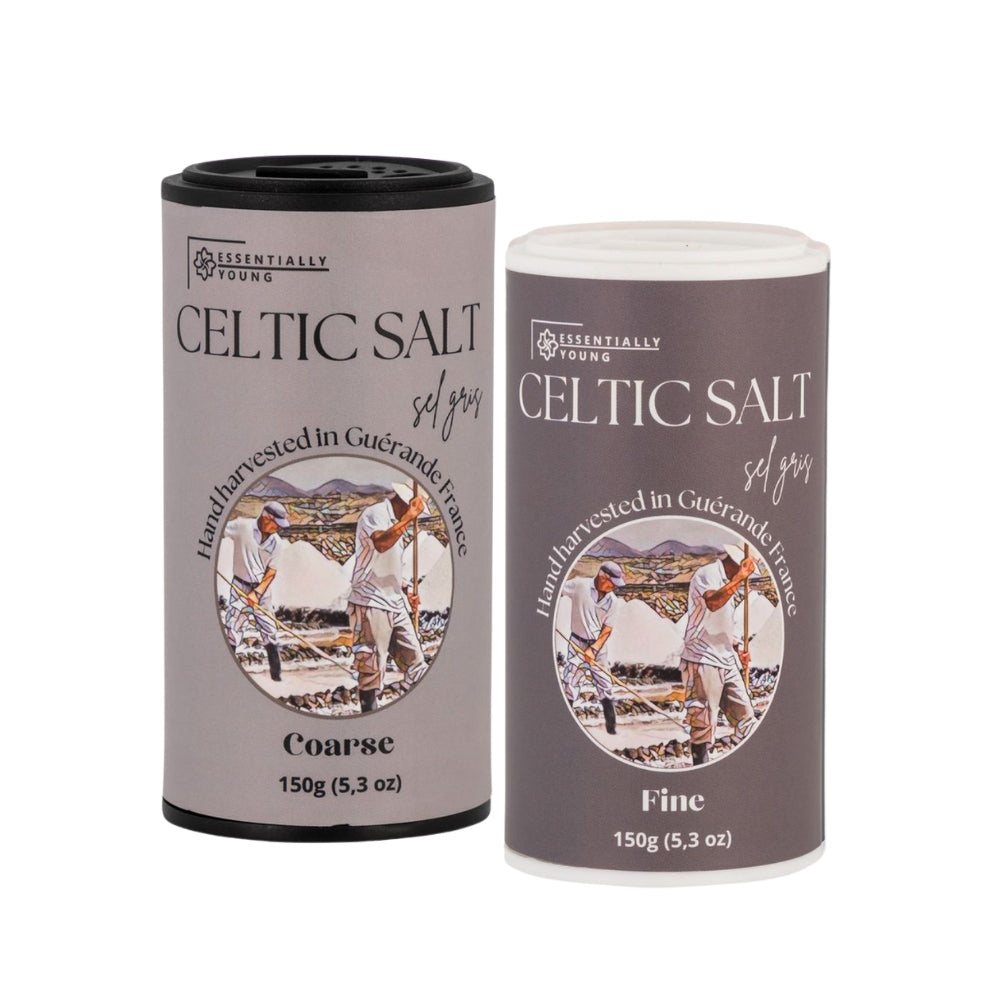 Celtic Salt Shaker Bundle - 150g Coarse & Fine Shakers