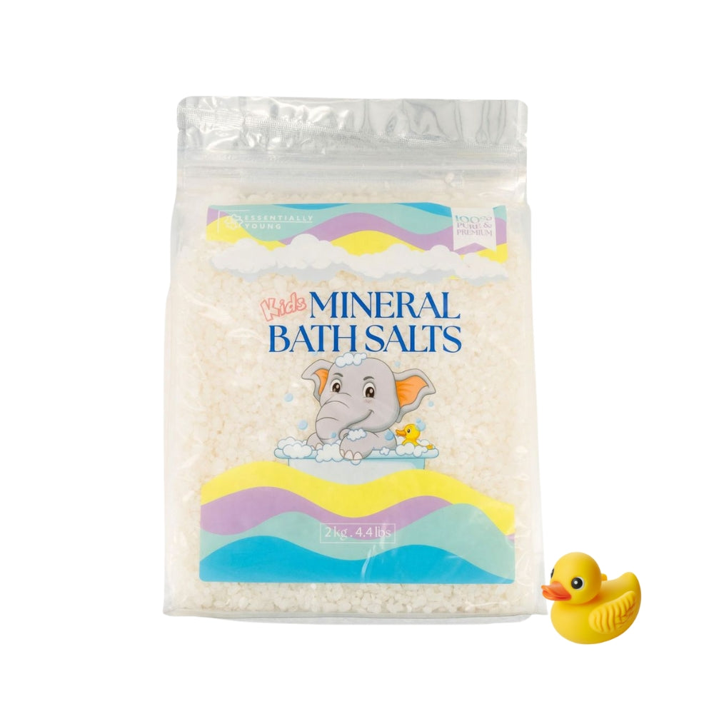 Gentle Kids Mineral Bath Salt | Soothing Dead Sea Salts for Children - 2Kg NOW INCLUDES LITTLE RUBBER DUCKY FOR BATH TIME FUN ;)
