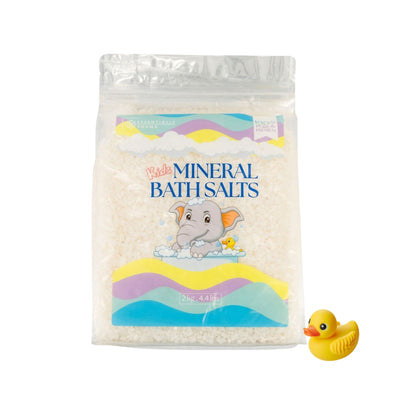 Gentle Kids Mineral Bath Salt | Soothing Dead Sea Salts for Children - 2Kg NOW INCLUDES LITTLE RUBBER DUCKY FOR BATH TIME FUN ;)