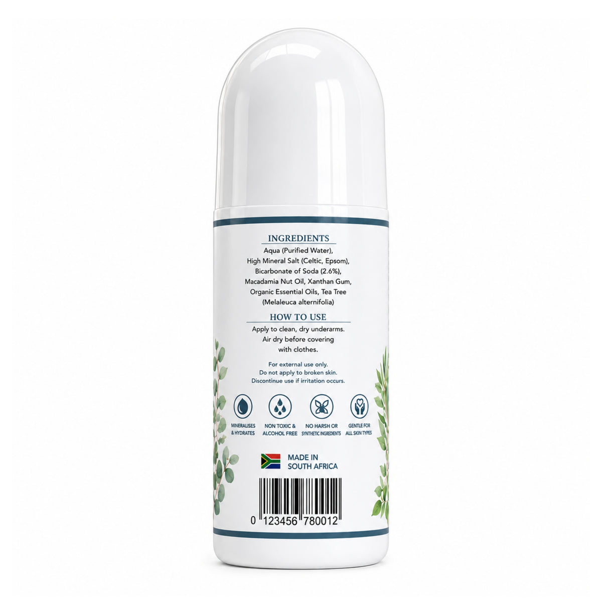 Roll On Mineral Deodorant – AIR Eucalyptus, Peppermint & Tea Tree 100g