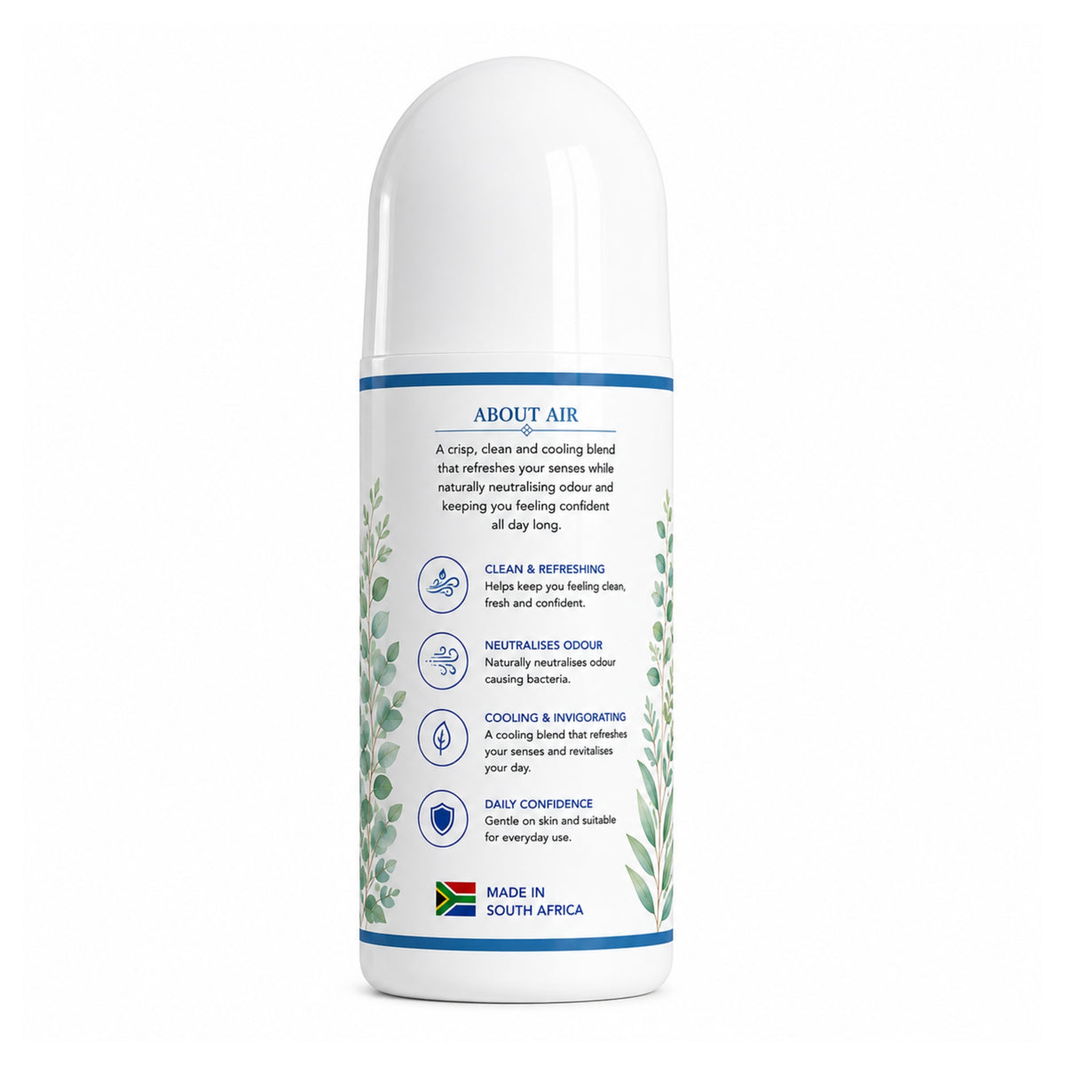 Roll On Mineral Deodorant – AIR Eucalyptus, Peppermint & Tea Tree 100g