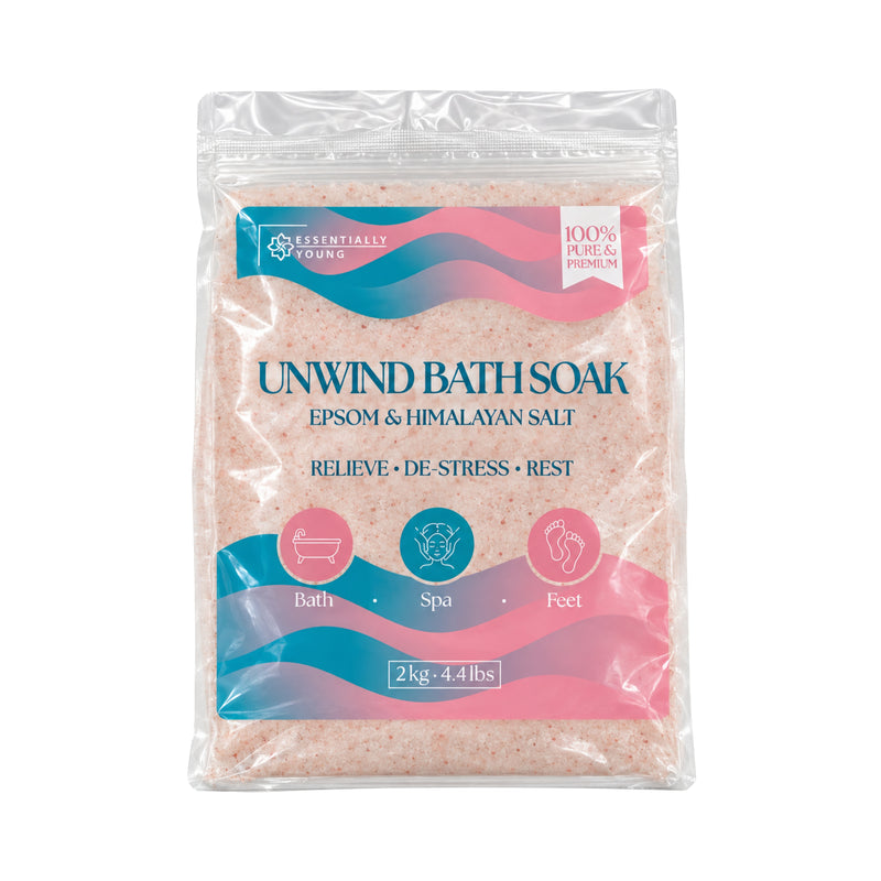 Bath Soak – Essentially Young Unwind, Epsom & Himalayan Salt 2kg