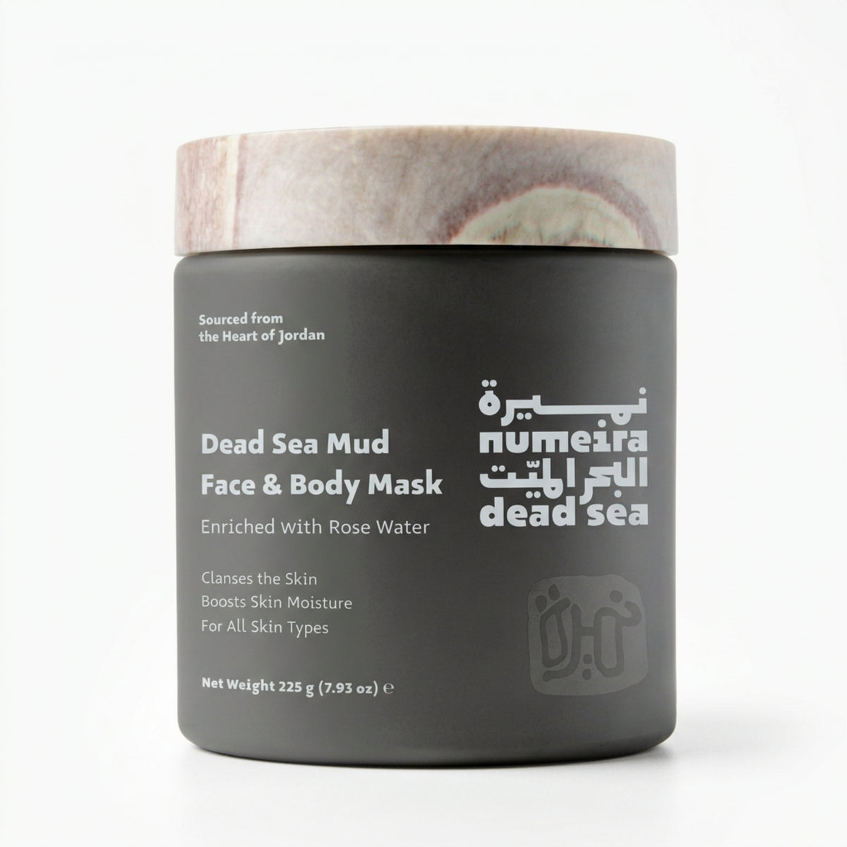 Face & Body Mask – Numeira Dead Sea Mud with Rose Water, 225g