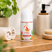 Roll On Mineral Deodorant – FIRE Geranium, Orange & Lemongrass 100g