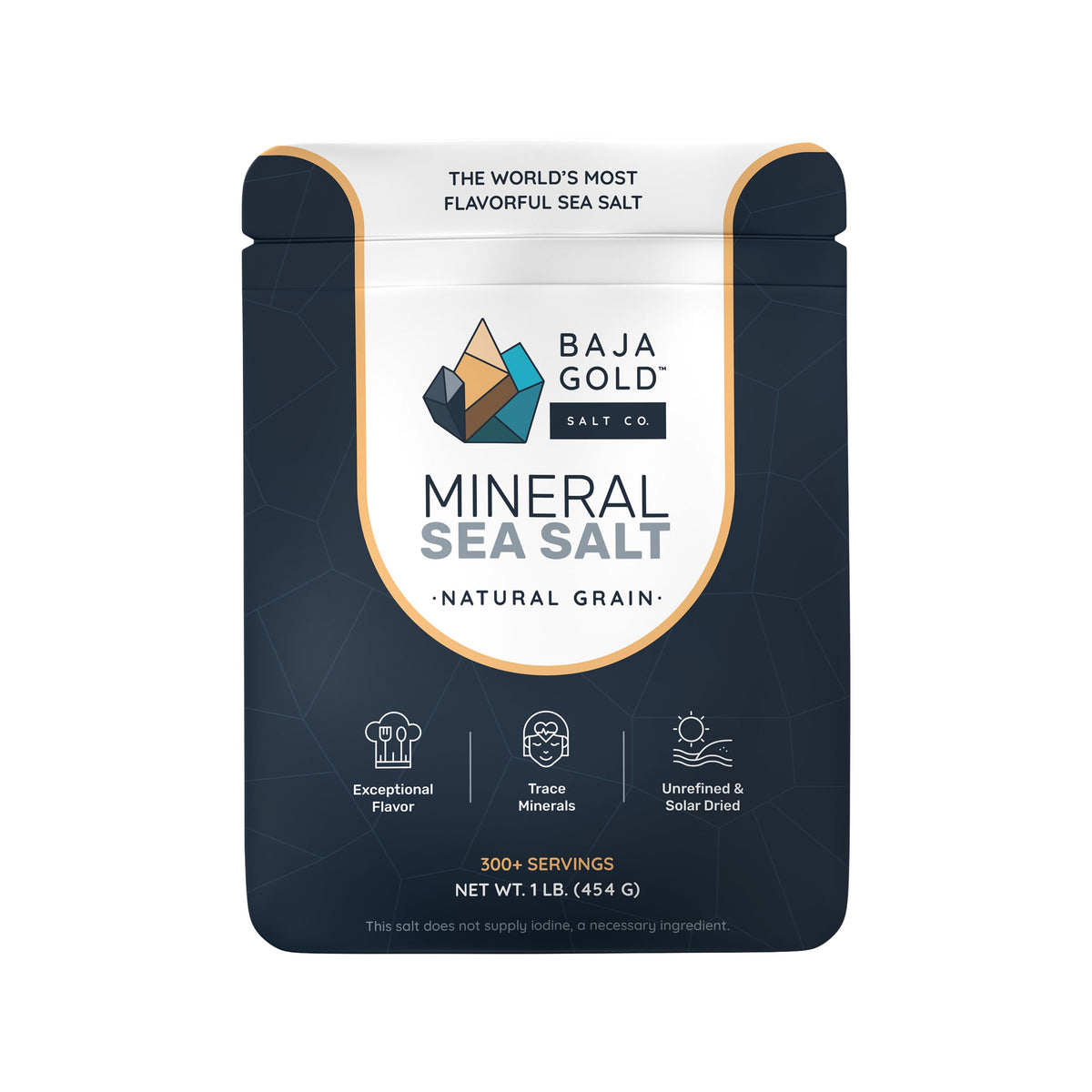 Mineral Sea Salt - Natural Grain, Unrefined, Trace Minerals |AUTHENTIC BAJA GOLD Imported from USA