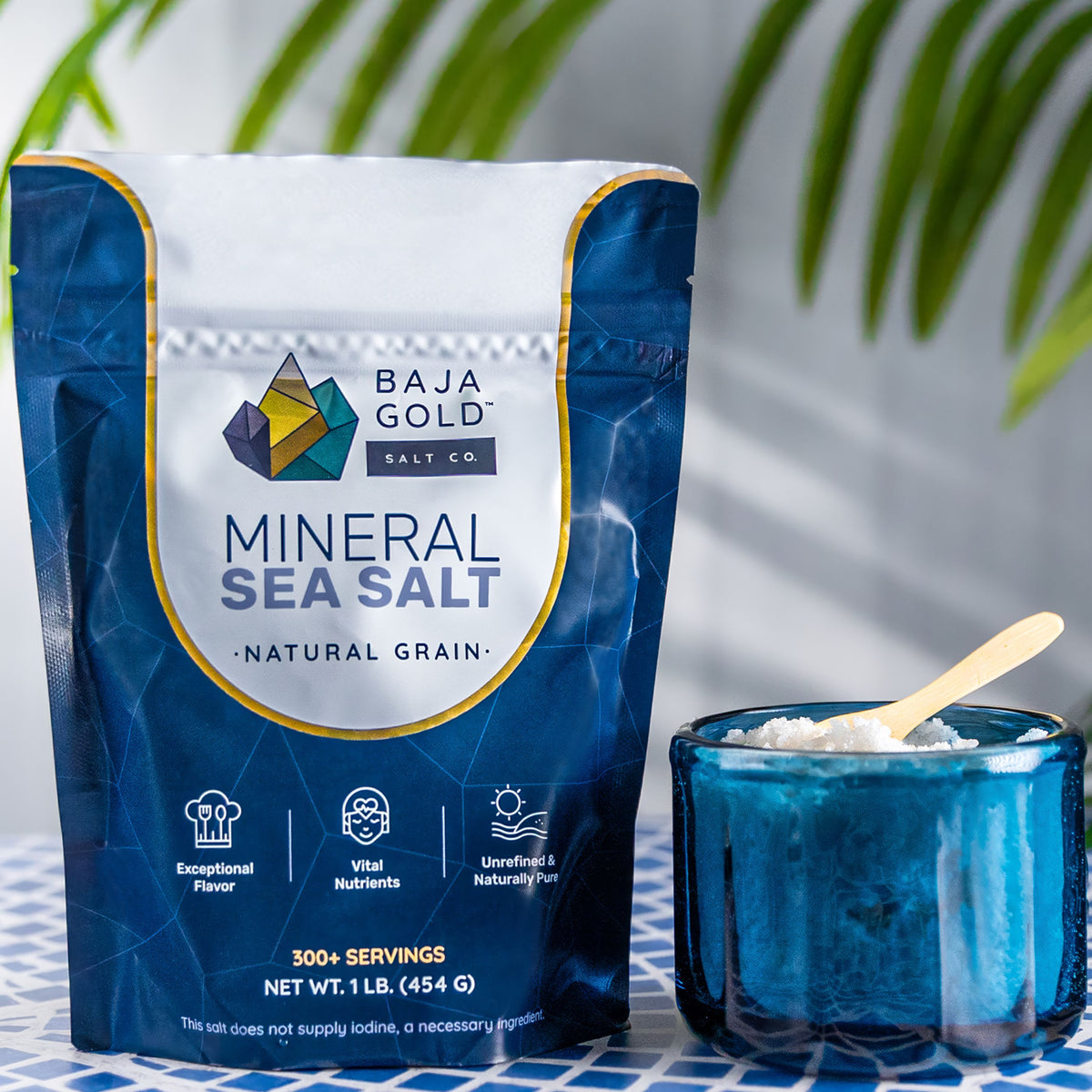 Mineral Sea Salt - Natural Grain, Unrefined, Trace Minerals |AUTHENTIC BAJA GOLD Imported from USA