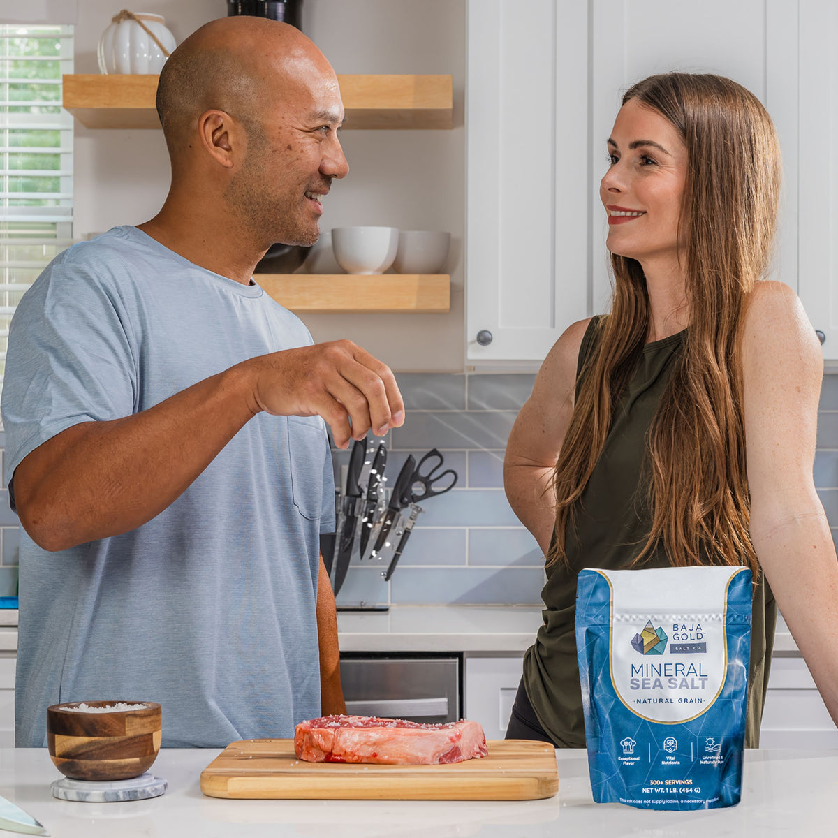 Mineral Sea Salt - Natural Grain, Unrefined, Trace Minerals |AUTHENTIC BAJA GOLD Imported from USA